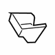 Toyota 67663-06010 Corner Cover, Passenger Side