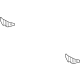 Toyota 58355-53030 Bracket, Rear Bumper Arm