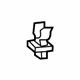 Toyota 53452-52050 Support Rod Holder, Front