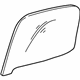 Toyota 68113-04030 Door Glass, Gray, Passenger Side