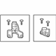 Toyota 81193-21050 Headlamp Assembly Repair Kit, Upper Passenger Side