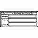Toyota 16793-50010 Caution Label