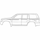 Toyota 75982-60670 Stripe Tape, Driver Side