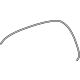 Toyota 53854-0A010 Wheel Opening Molding Pad, Front
