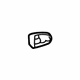 Toyota 69217-AA010-A0 Handle, Outside Rear Cover, White, Passenger Side
