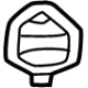 Toyota SU003-08709 Defroster Nozzle, Passenger Side