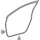 Toyota 67861-F4010 Door Weatherstrip, Passenger Side