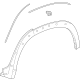 Toyota 75088-0E060 Wheel Opening Molding, Driver Side
