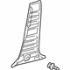 Toyota 62413-0R010-B0 Lower Center Pillar Trim, Passenger Side
