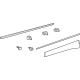 Toyota 75075-0E190 Body Side Molding, Outside Passenger Side