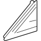 Toyota 67495-62010 Corner Molding, Upper Passenger Side