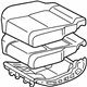 Toyota 71460-0C040-B0 Lower Seat Assembly, Passenger Side