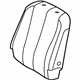 Toyota 71078-08021-B1 Seat Back Cover, Gray, Driver Side