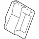 Toyota 71077-12S70-C2 Seat Back Cover, Passenger Side