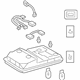 Toyota 81260-35521-B0 Overhead Console, Gray, Upper