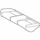 Toyota 71075-52G70-B1 Cushion Cover, Rear