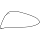 Toyota 87915-48040-A3 Mirror Cover, White Pearl, Outer Passenger Side