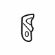 Toyota 61139-08010 Hinge Pillar Reinforcement, Front