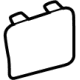 Toyota 64716-08020-B0 Lower Trim Hole Cover, Gray, Rear