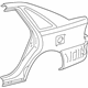 Toyota 61611-AC011 Quarter Panel, Passenger Side