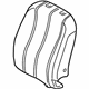 Toyota 71551-08011 Seat Back Pad, Passenger Side