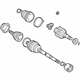 Toyota 43410-02091 Axle Assembly, Passenger Side