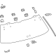 Toyota 68105-0C010 Lift Gate Glass