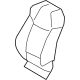 Toyota 71074-0A160-B1 Seat Back Cover, Gray, Driver Side