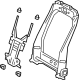 Toyota 71014-0A080 Seat Back Frame, Driver Side