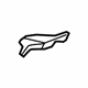 Toyota 58153-60130 Heat Deflector, Front