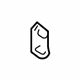 Toyota 51963-33020 Hook, Transport, Front Passenger Side