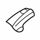 Toyota 53866-52010 Fender Seal, Passenger Side