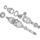 Toyota 43410-0C010 Axle Assembly, Passenger Side
