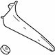 Toyota 76087-0E021 Side Spoiler, Rear Passenger Side