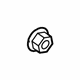 Toyota 90177-06001 High Mount Lamp Nut, Rear