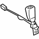 Toyota 73230-0C140-C0 Buckle End, Black, Passenger Side
