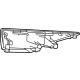 Toyota 62430-62010-B0 Quarter Trim, Passenger Side