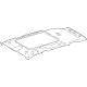 Toyota 63310-0R911-B0 Headliner, Gray