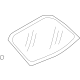 Toyota SU003-G0035 Back Glass, Rear