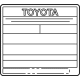 Toyota G9131-62030 Emission Label