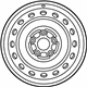 Toyota 42611-0R010 Wheel, Steel