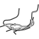 Toyota 72704-0E220 Control Cable, Rear
