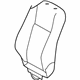Toyota 71073-0E310-A1 Seat Back Cover, Flaxen, Passenger Side