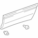 Toyota 75076-08010-B0 Body Side Molding, Gray, Outside Driver Side