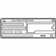 Toyota 88723-47240 A/C Label