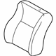 Toyota 71073-01140-B1 Seat Back Cover, Medium Gray, Driver Side