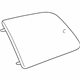 Toyota 62730-08010 Glass, Green, Rear Passenger Side