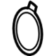Toyota 1A193-77050 Vent Cover Gasket