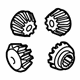 Toyota 41039-34121 Gear Kit, Front