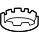 Toyota 52278-50030 Suspension Crossmember Stopper, Rear Lower
